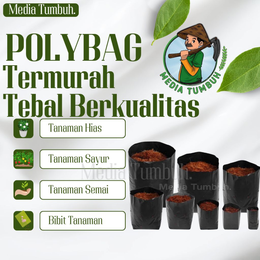 Jual Polibag Semua Ukuran Lengkap Dan Murah Untuk Media Tanam Polybag ...