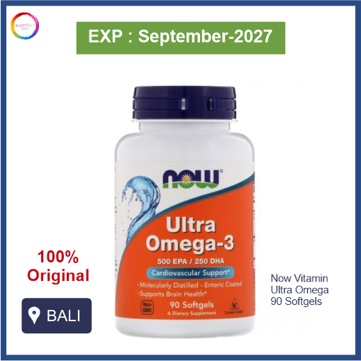 Jual Now Vitamin Ultra Omega-3 500 EPA/250 DHA 90 Softgels | Shopee ...