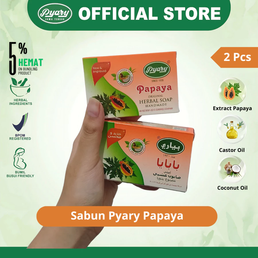  2 Pcs Sabun Papaya 