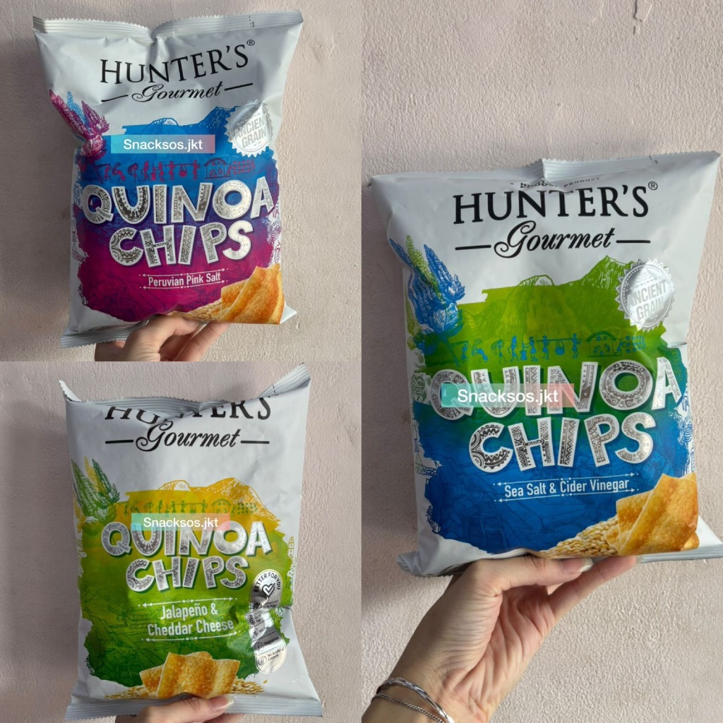 Jual HUNTER GOURMENT QUINOA CHIPS JALAPENO CHEDDAR CHEESE / SEA SALT ...