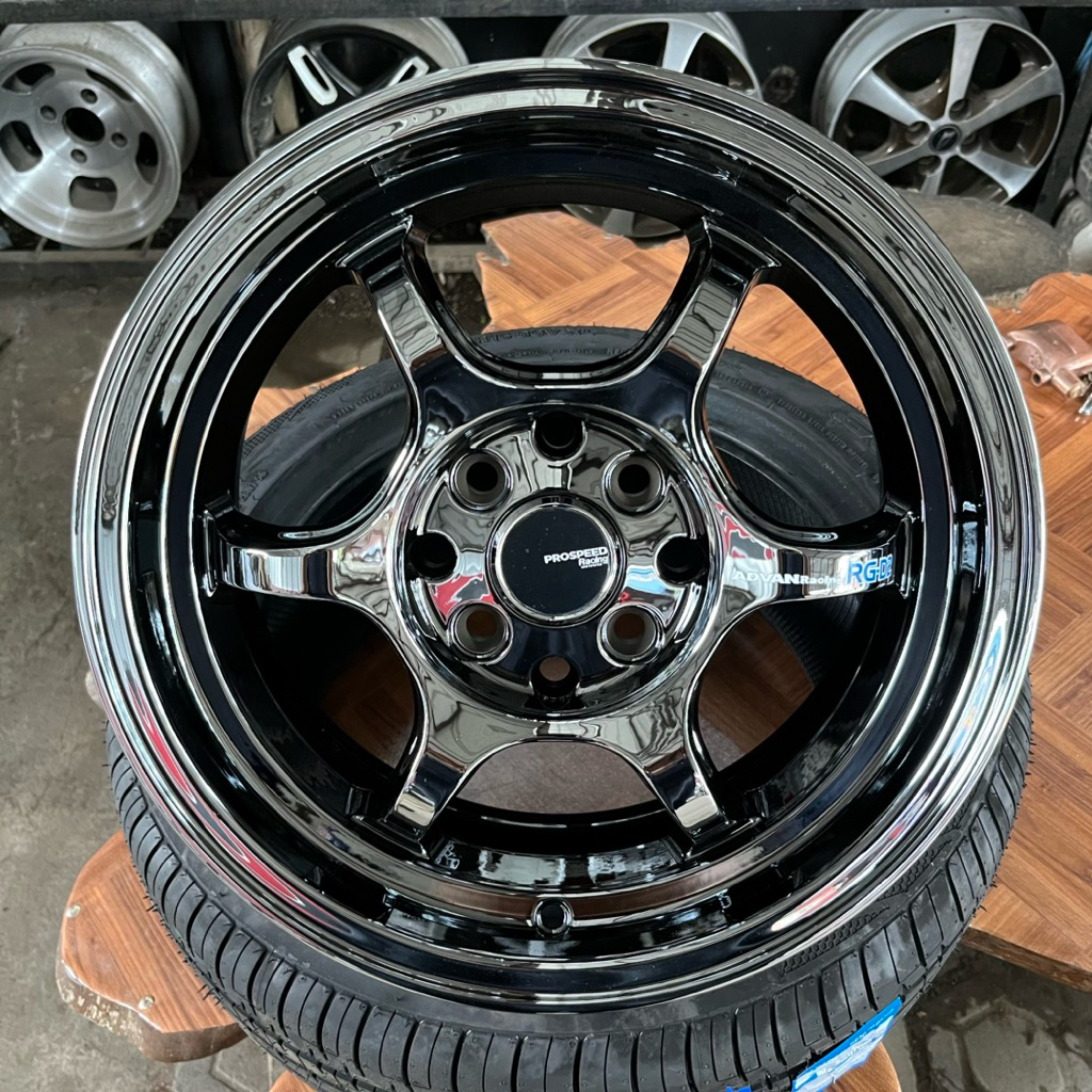 Jual VELG RACING ADVAN RGD2 RING 15 LEBAR 6.5 ET 38 PCD 4X100,114 ...
