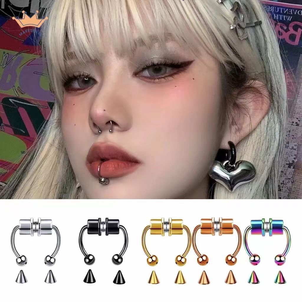 Jual Tindik Hidung Magnet Nose Ring Imfort Premium Gratis Cadangan ...