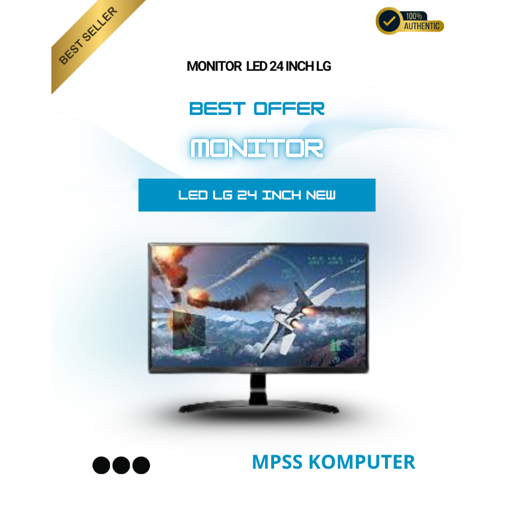 Jual Monitor LED LG 24 Inch New | Shopee Indonesia