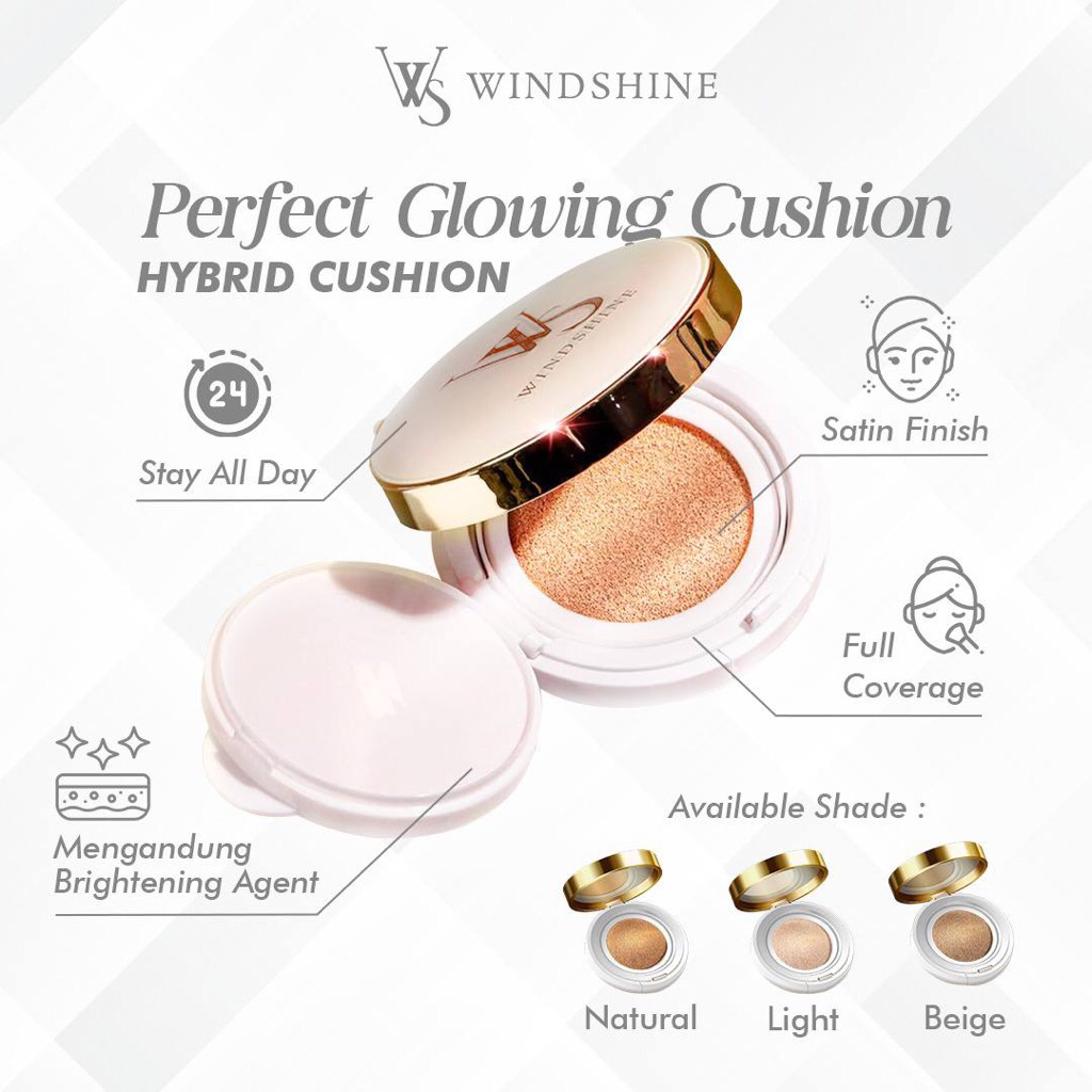 Jual Perfect Glowing Cushion Windshine free Parfum WS | Shopee Indonesia
