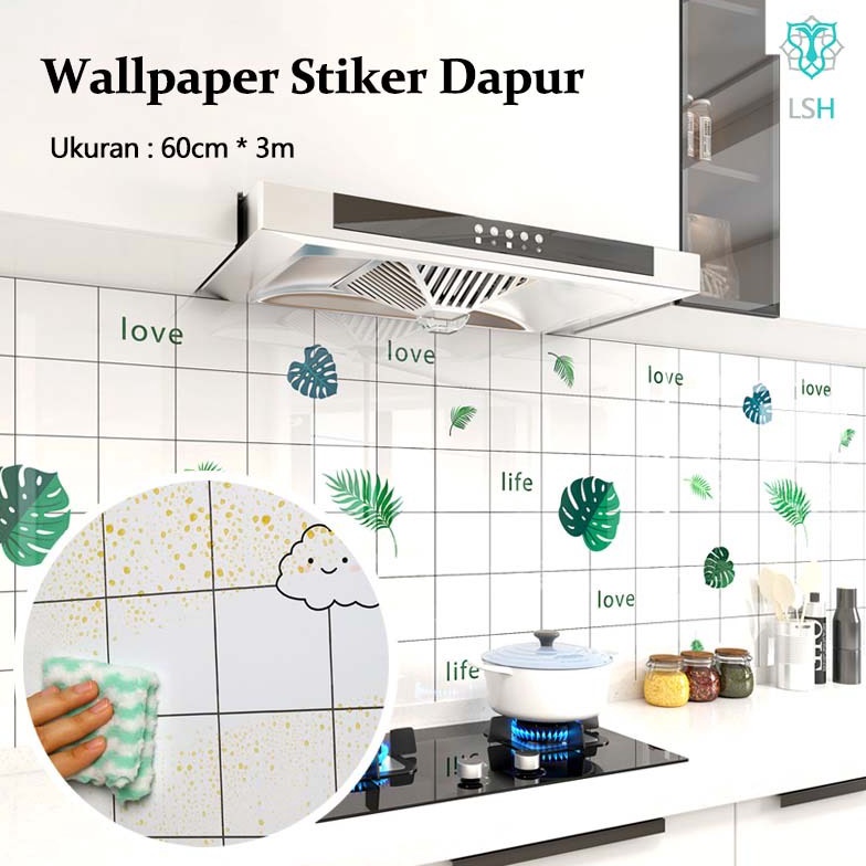 Jual Barang baru Wall Sticker Dapur Anti Air Sticker Dinding Minyak 6Cm ...