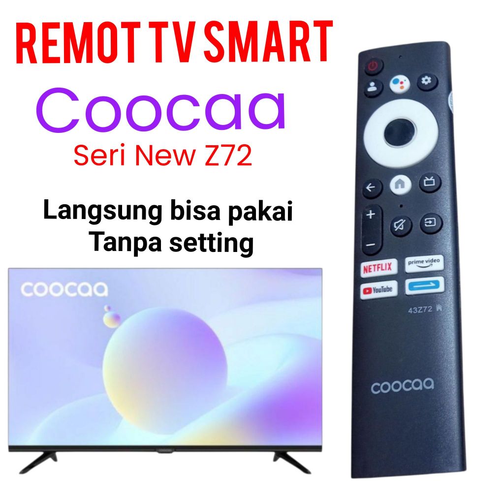 Jual REMOTE TV COOCAA ANDROID / Remote Smart TV Coocaa TypeZ72 | Shopee ...