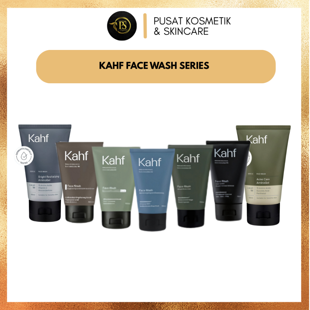 Jual NEW ! KAHF FACE WASH FOR MAN 100ML ALL VARIANT | TERLARIS/TERMURAH
