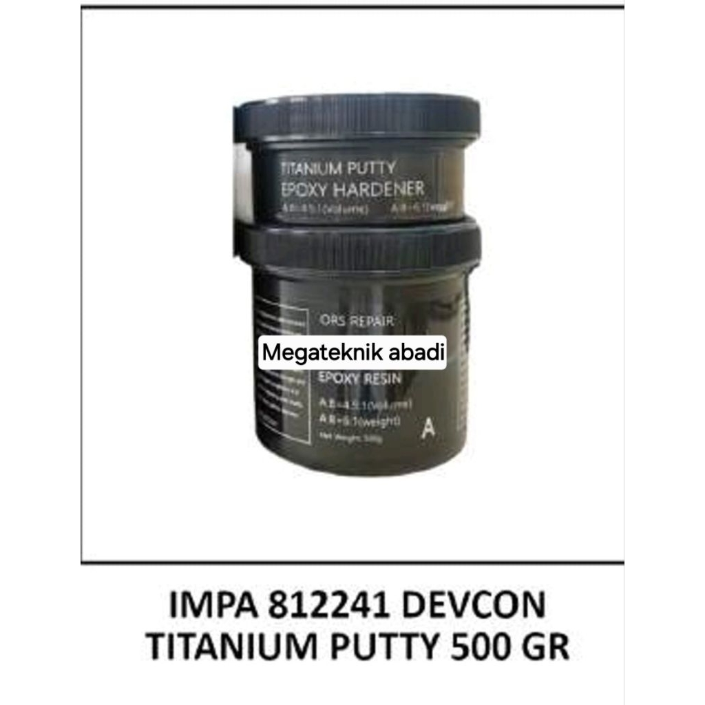 Jual impa 812241 Devcon titanium putty 500g | Shopee Indonesia
