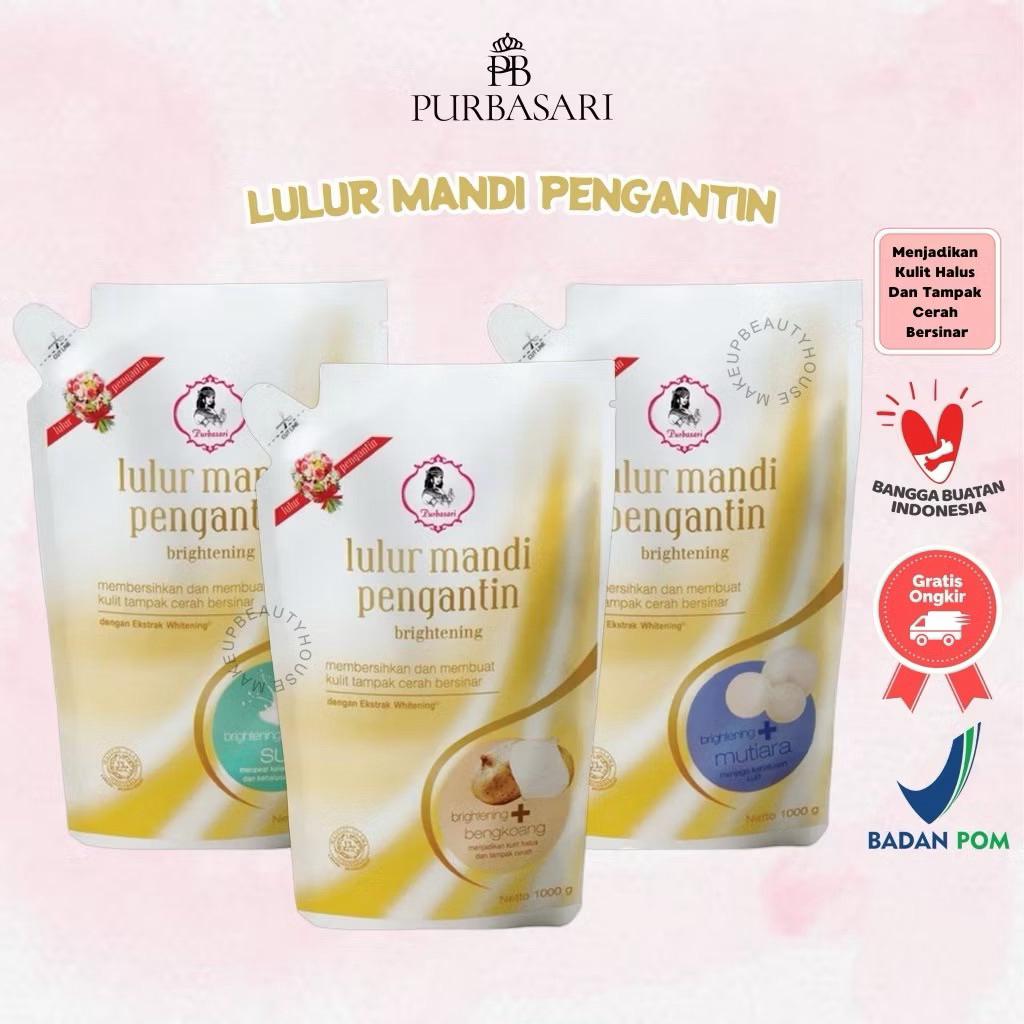 Jual Purbasari Lulur Pengantin 500gr & 1kg / Lulur Pemutih Whitening ...