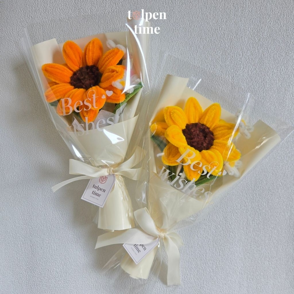 Jual Sunara - Bunga Matahari Kawat Bulu | Big Sunflower Pipe Cleaner ...