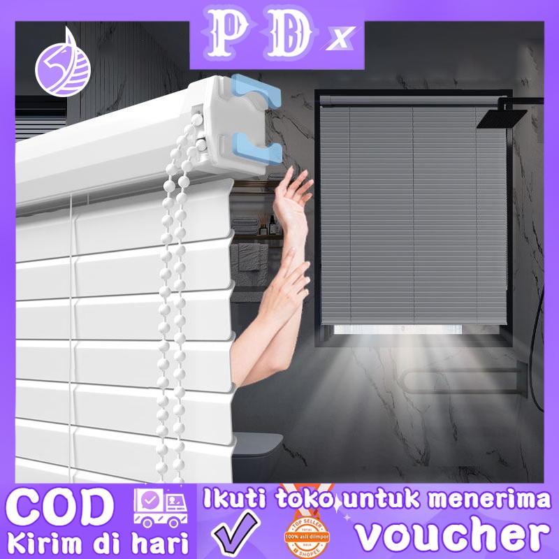Pocket Dragon 90/60/40X180 cm Venetian Blinds 25 mm - Putih Tirai Penutup Kerai Hordeng Venetian Penghalau Cahaya Aksesoris Jendela