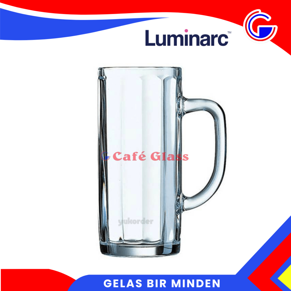 Gelas Kaca Aesthetic - Gelas Bir Minden Luminarc - Gelas Minum Jumbo