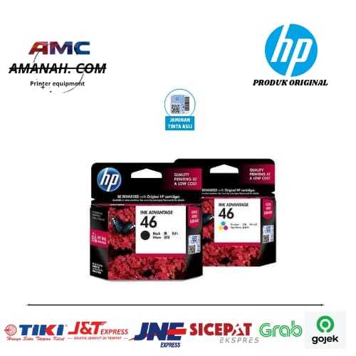 Jual Tinta Cartridge HP 46 Black & Colors Original Ink Advantage ...