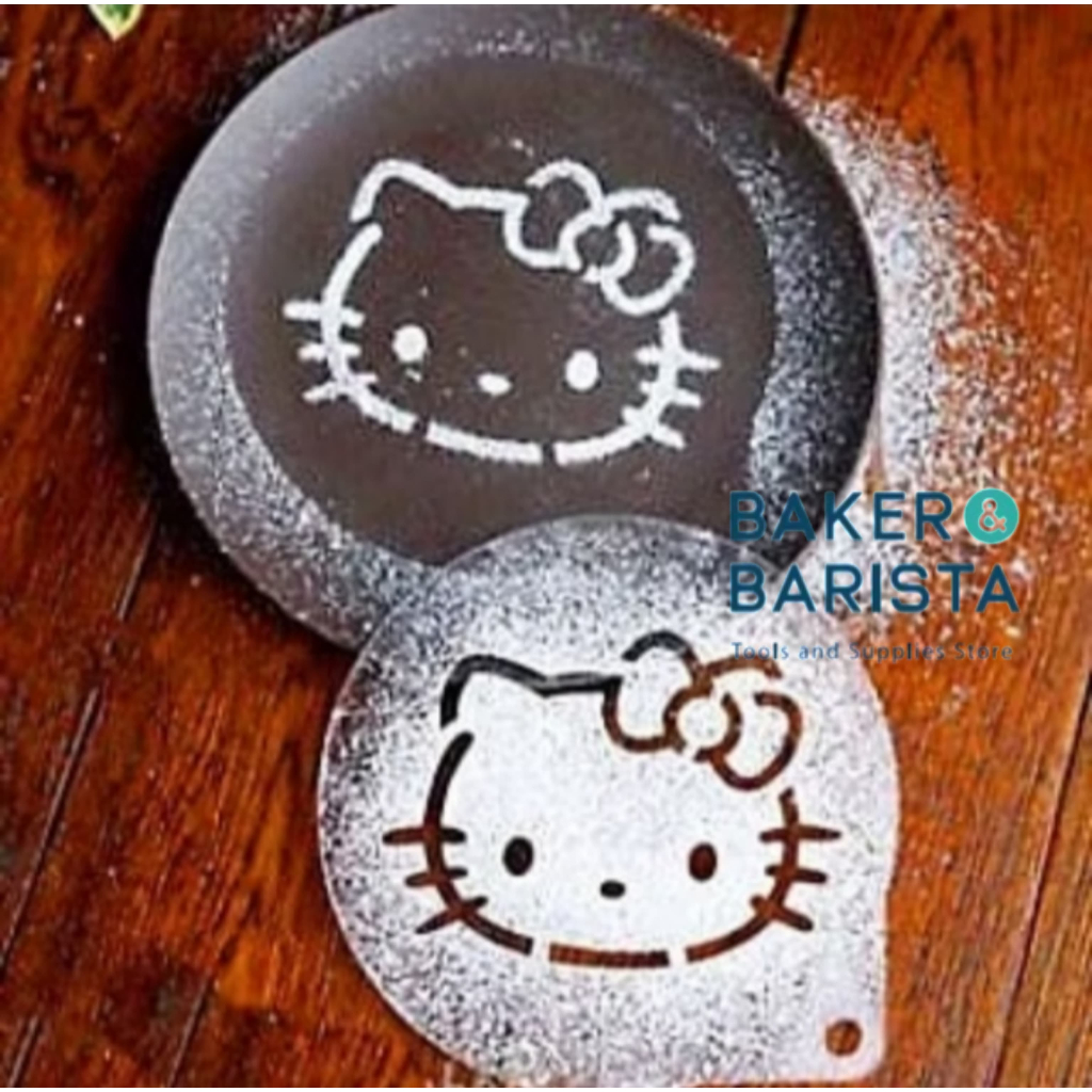 Jual Cake Stencil Hello Kitty / Stencil Kue Hello Kitty