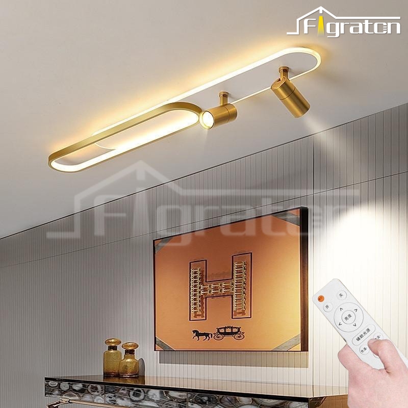 [2 Lampu Sorot 100cm] Lampu Koridor Lorong Lampu Sorot Garis  Minimalis Modern Lampu Plafon Ruang Tamu  100cm Led 3 WarnaLampu Hias Ruang Ganti Lampu Sorot Ganda Kreatif Lampu Ruang Tamu Lampu BFI
