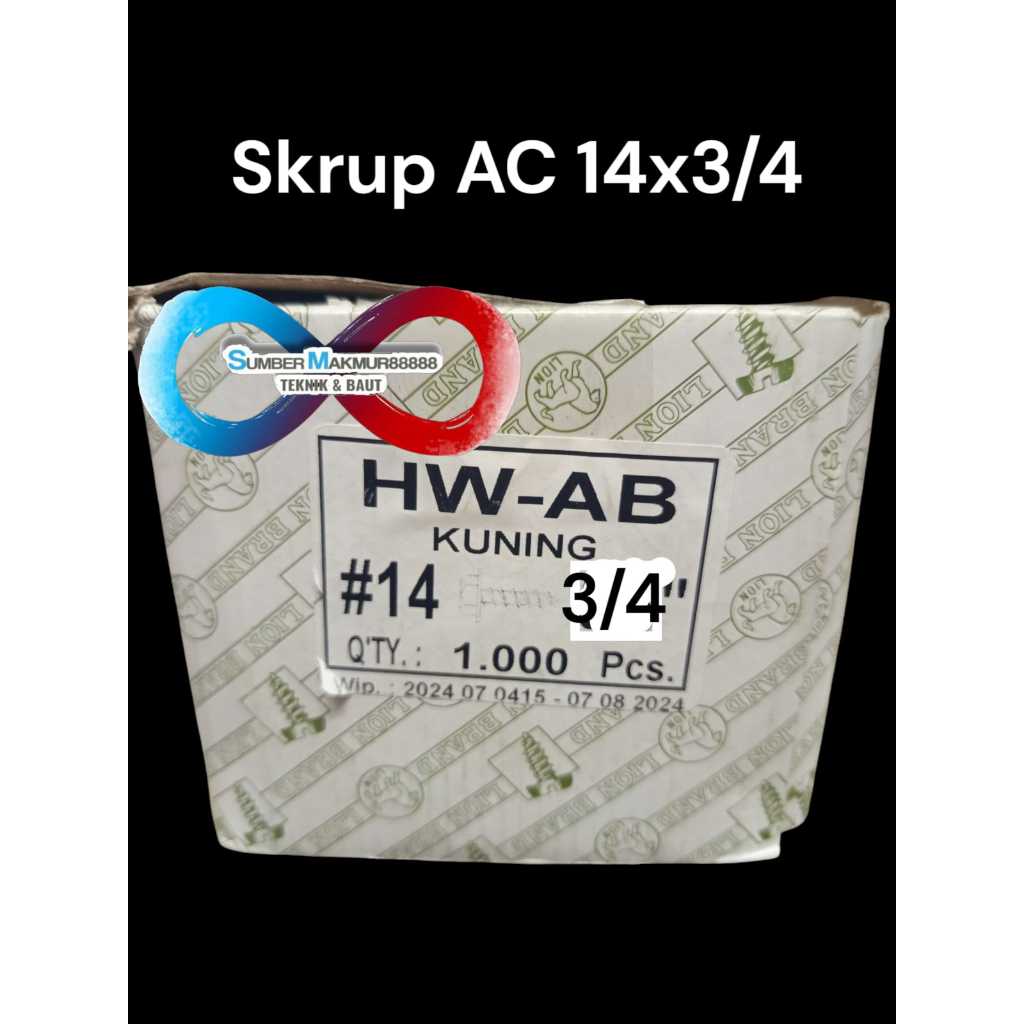 Jual BOX - Skrup AC 14 x 3/4