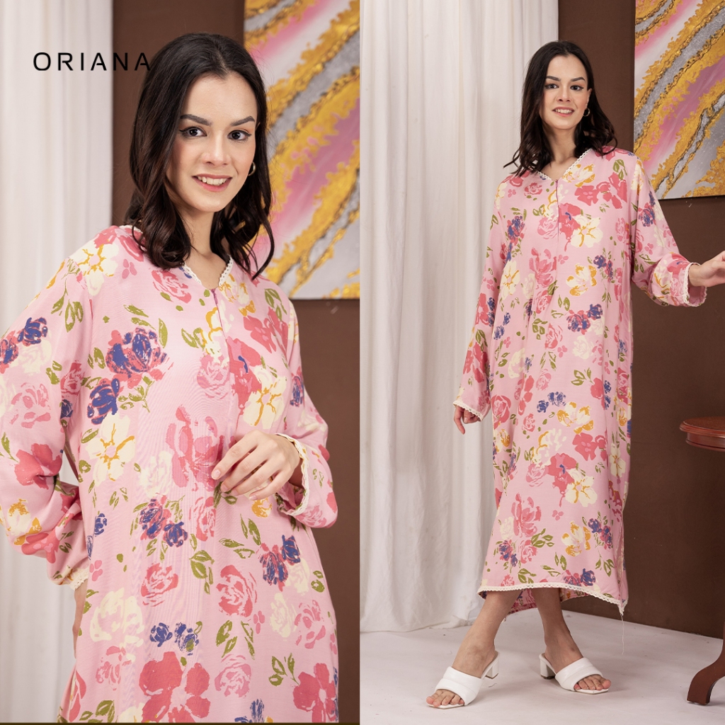 Jual [RAMADHAN COLLECTION] Oriana Homewear Daster Panjang Elfrinda ...