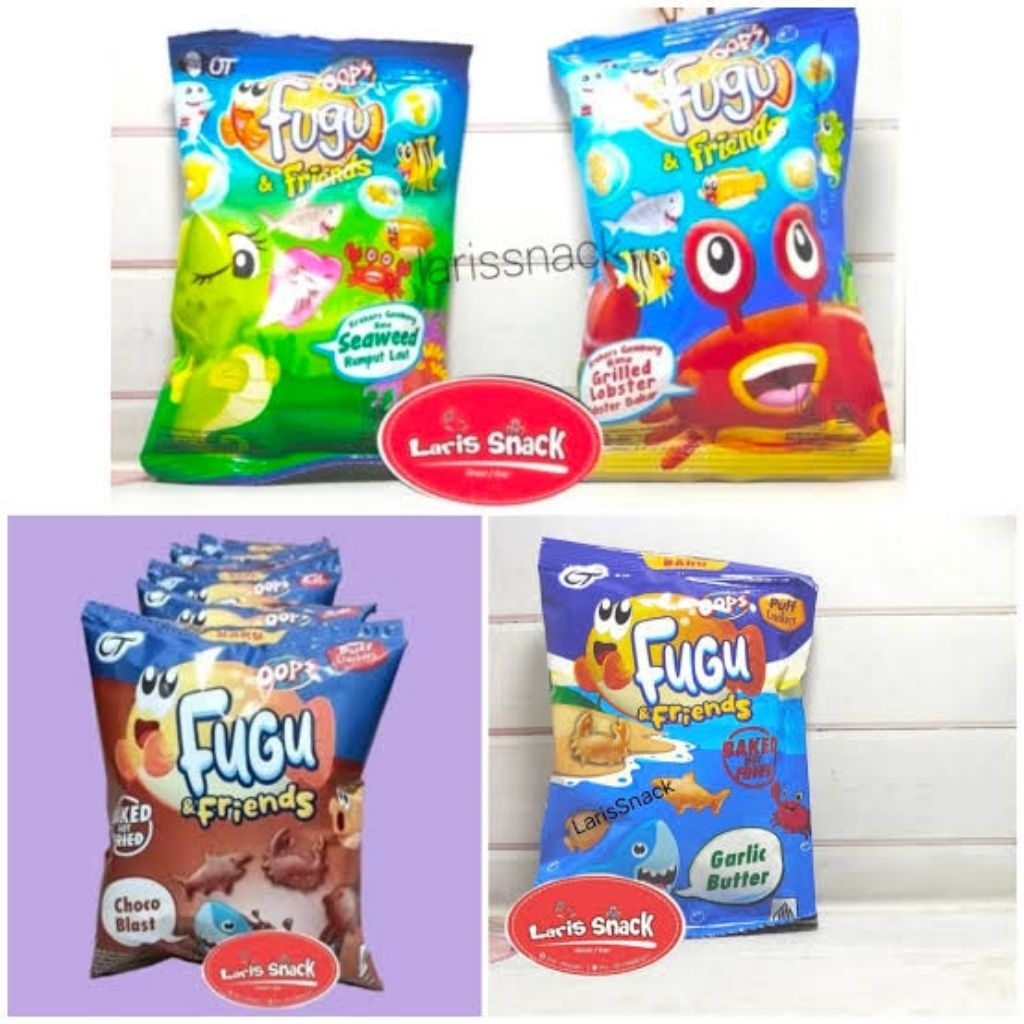 Jual SNACK OOPS FUGU GRILLED LOBSTER | SEAWEED | CHOCO BLAST | GARLIC ...