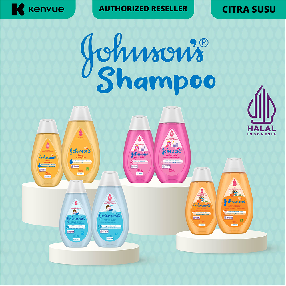 Jual JOHNSON Shampoo Active Kids Shiny Drop Clean Fresh Soft & Shiny ...