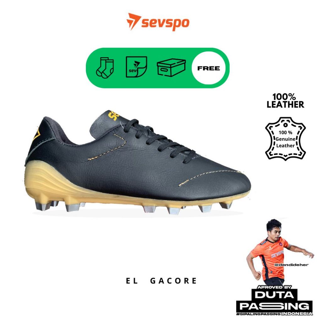 Jual Sevspo El Gacore Sepatu Bola Kulit Sapi Asli Original Nyaman Empuk ...