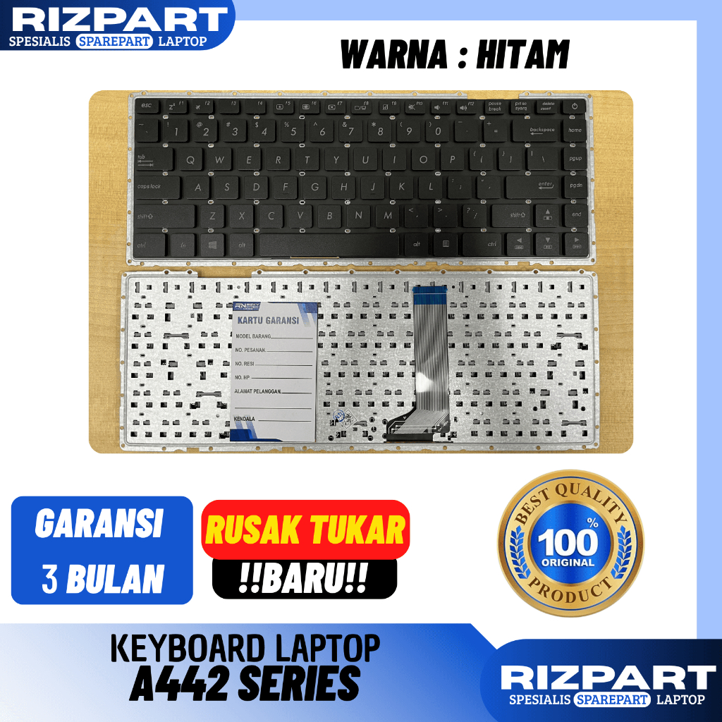 Jual [ORI] KEYBOARD LAPTOP ASUS VIVOBOOK A442 A442u A442uf A442uq ...
