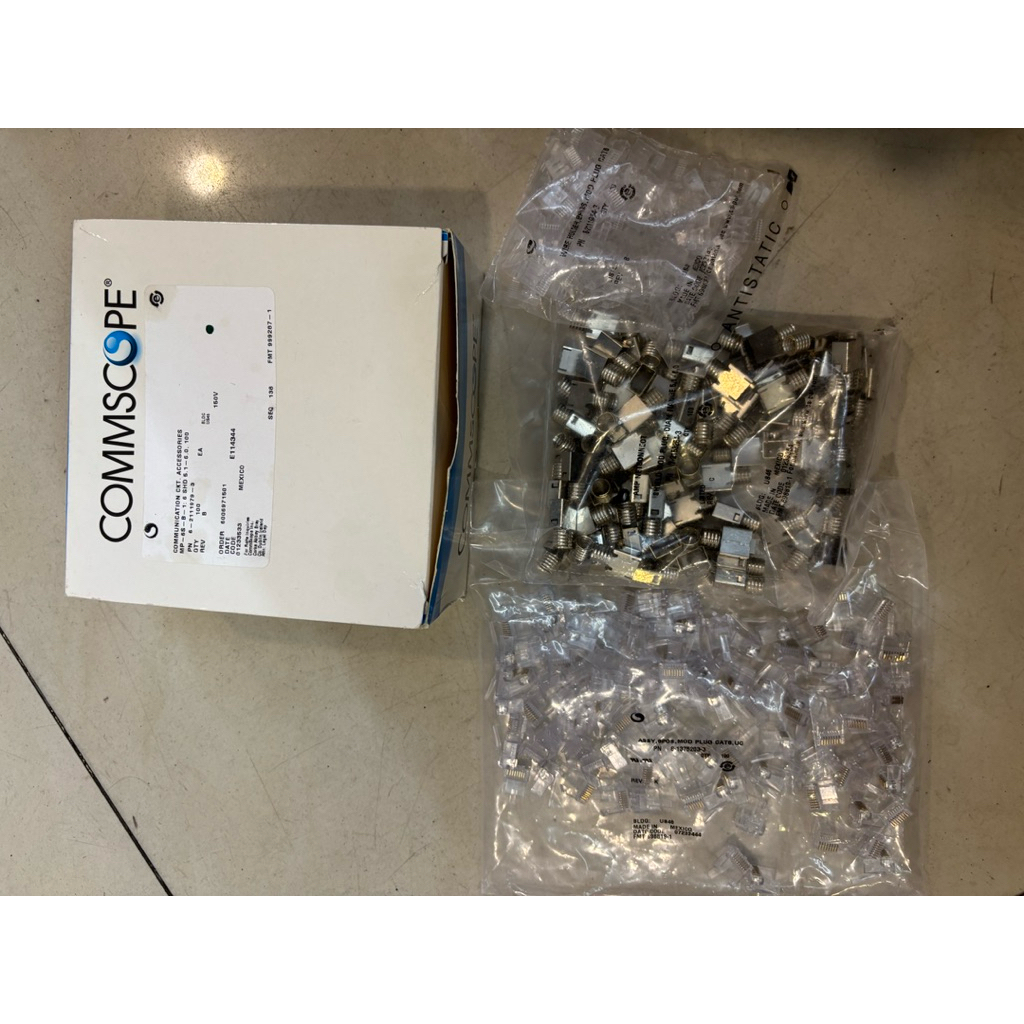 Jual AMP Connector RJ45 cat6 konektor rj45 cat 6 ORIGINAL COMMSCOPE PN ...