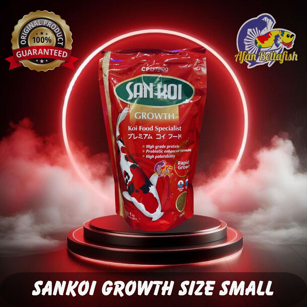 Jual SANKOI SAN KOI GROWTH SMALL S MAKANAN PELET IKAN KOI 1KG 1 KG ...
