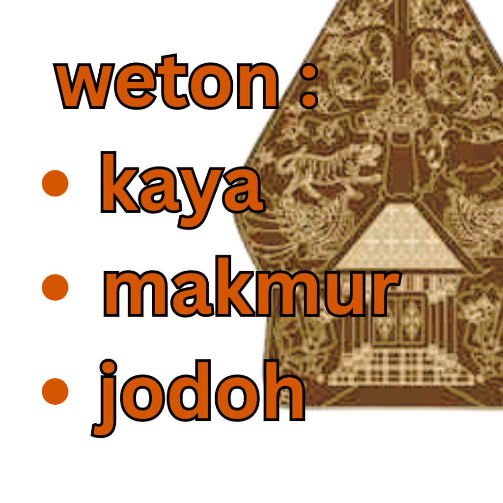 Jual weton jawa kuno weton kaya jodoh makmur neptu | Shopee Indonesia