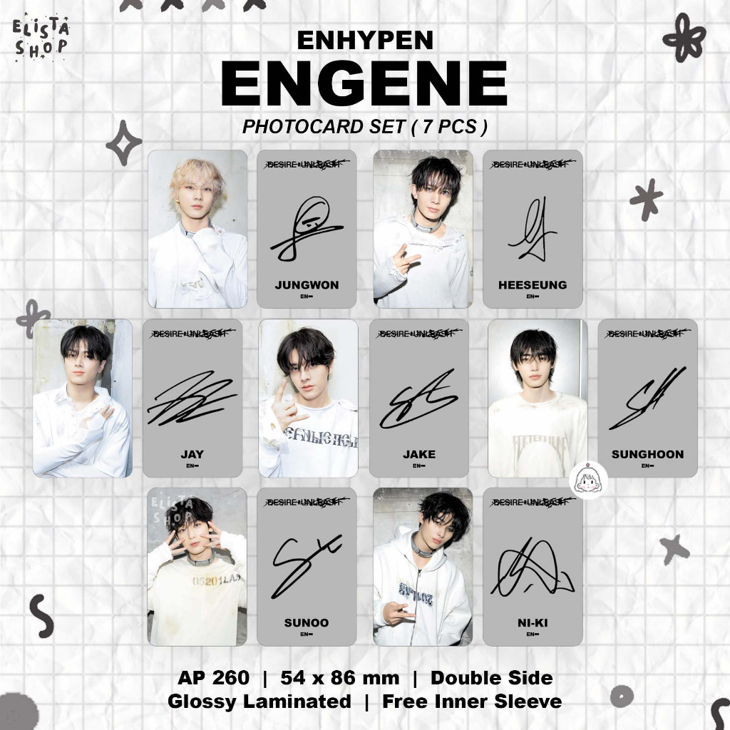 Jual [SET] Photocard Enhypen Desire Unleash Bad Desire (Free Inner