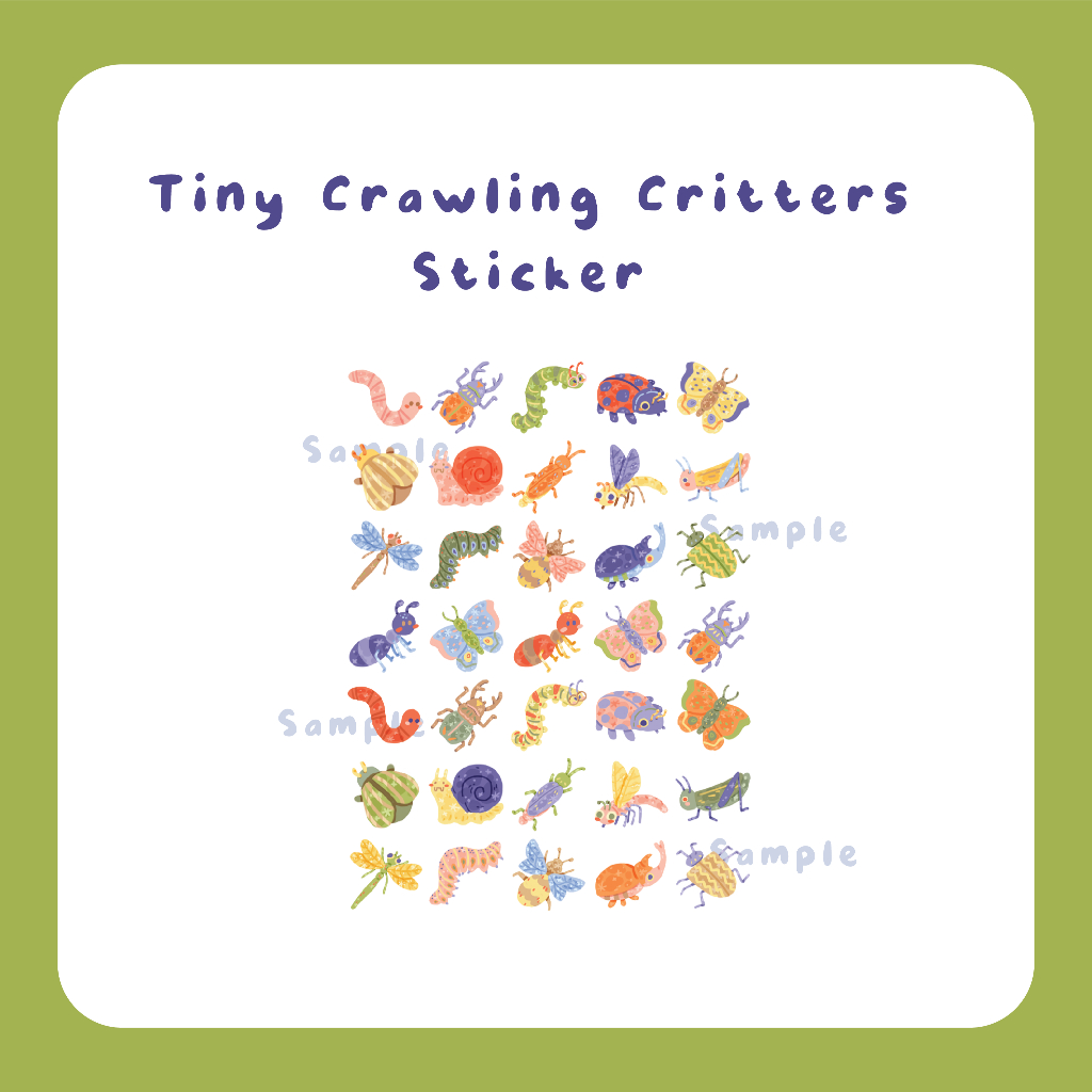 Jual CHEEXY STUDIO Tiny Bity Clear Sticker Sheet / Stiker Kiss Cut ...