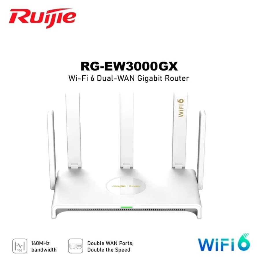 Jual Ruijie Reyee RG-EW3000GX Wi-Fi 6 AX3000 Dual Band Gigabit Wireless ...
