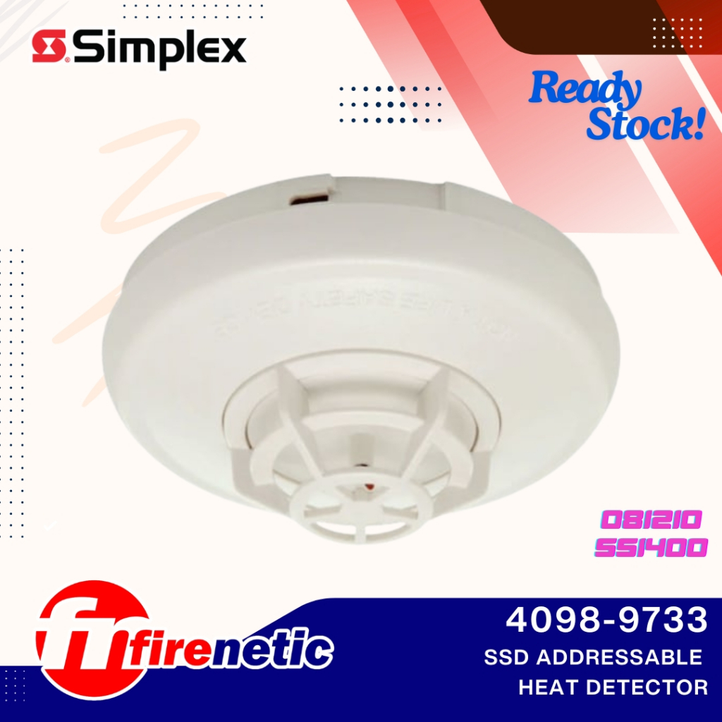 Jual Simplex 4098-9733 SSD ROR/FIxed Heat Sensor Heat Detector ...