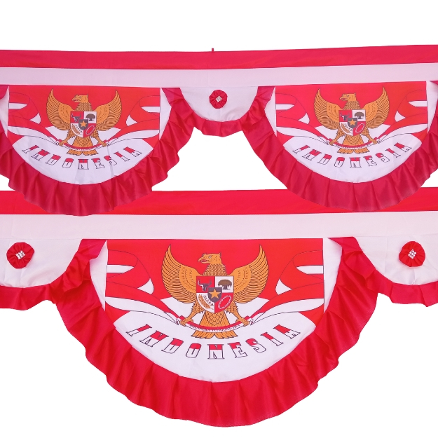 Aysantara Bendera Dekorasi Merah Putih Hiasan HUT RI 17 Agustus Tirai Background Garuda Indonesia