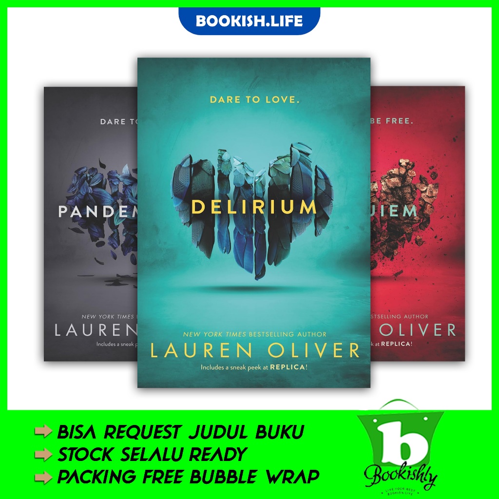 Jual Delirium Trilogy Pandemonium Requiem - Lauren Oliver (English ...