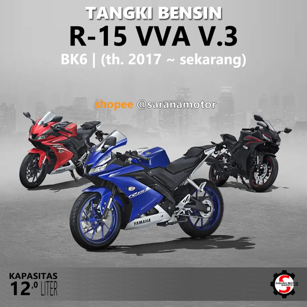 Jual ORIGINAL Tangki Bensin Yamaha R15 VVA V3 BK6 2017 2018 2019 2020 ...