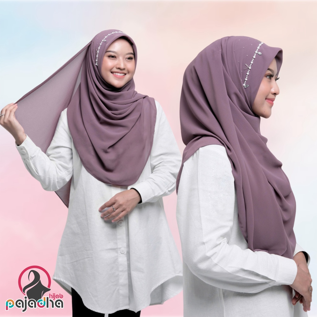 Pashmina Shawl Malysia Mutiara/Hijab Payet Malay Terbaru