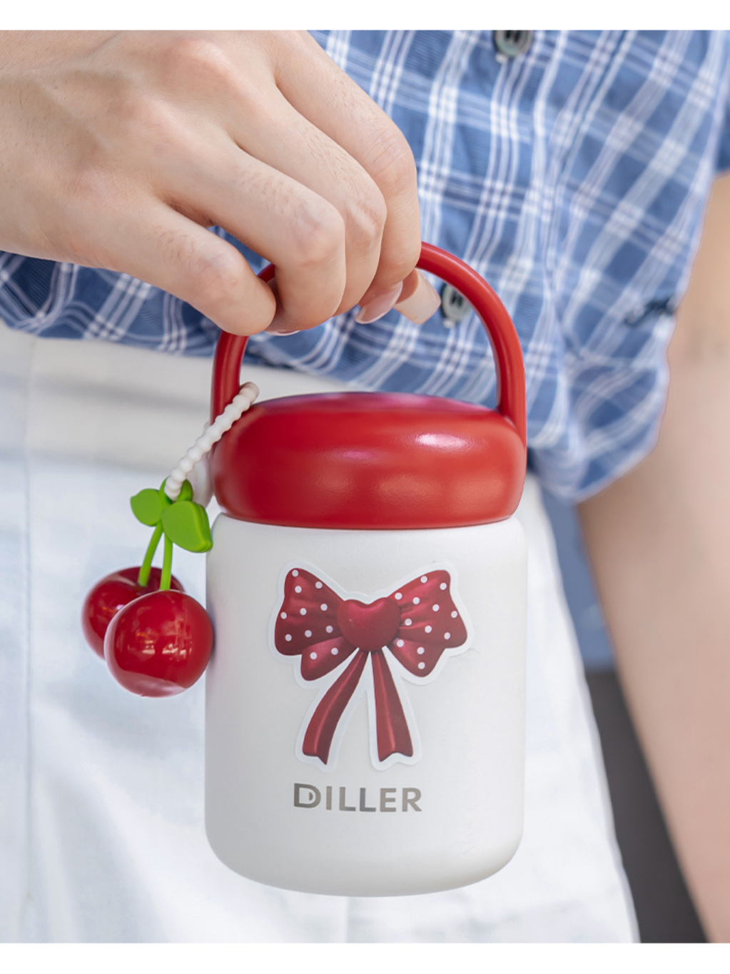Jual Diller - Mini Tumbler Cherry 200 ml / Insulated Tumbler/ Stainless ...