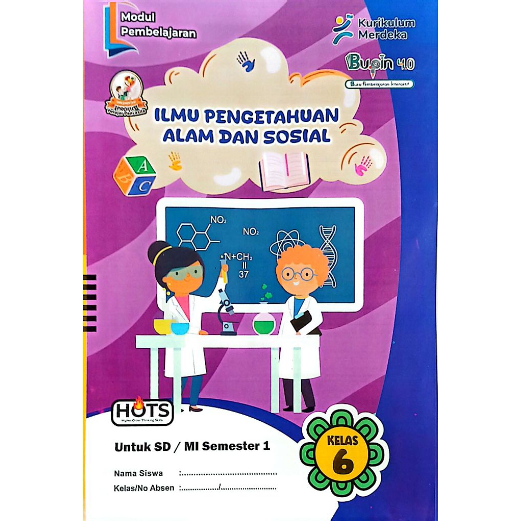 Jual LKS BUPIN SD IPAS ILMU PENGETAHUAN ALAM DAN SOSIAL KELAS 6 ...