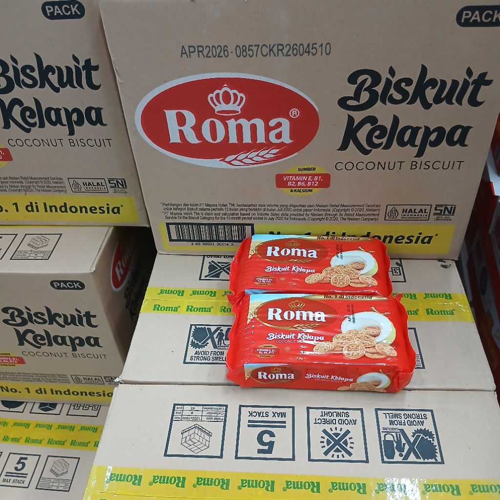 Jual Roma Biskuit Kelapa 300gr Order 1 Dus | 28 x 300gr | Shopee Indonesia