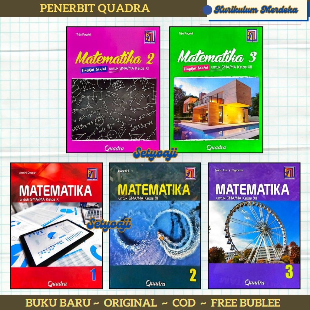 Jual Quadra Matematika Untuk SMA/ MA Kelas 10 11 12 Kurikulum Merdeka ...