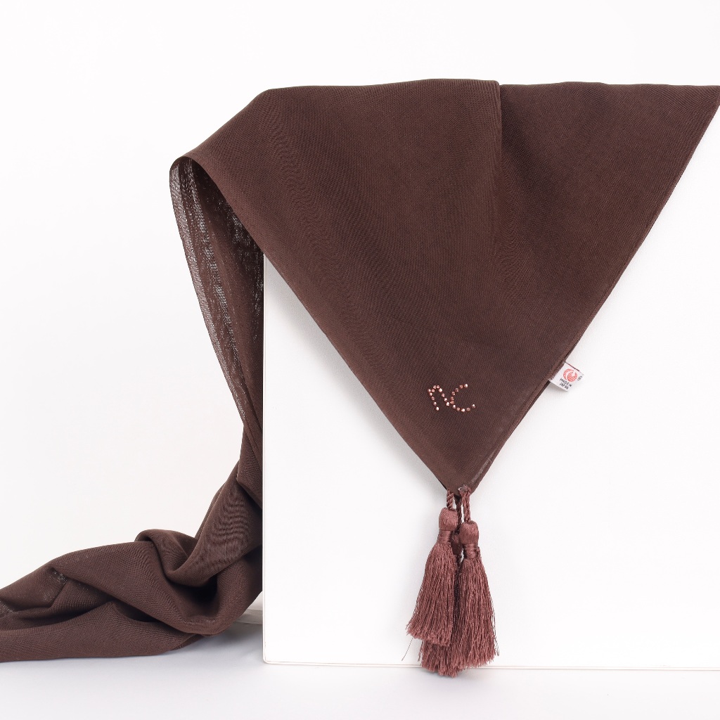 NADIYA Everyday Scarf Square Paris Japan Tassel Premium