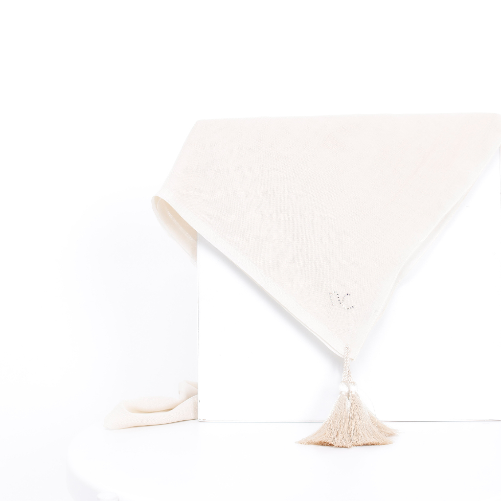 NADIYA Everyday Scarf Square Paris Japan Tassel Premium