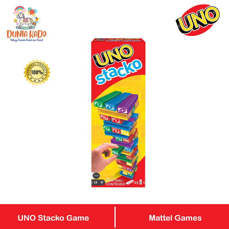 Jual UNO Stacko Game Mattel Games Original | Shopee Indonesia
