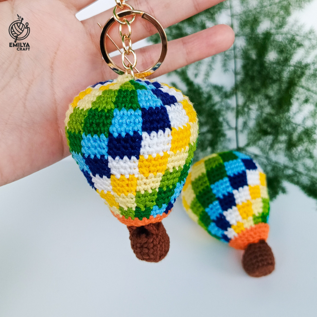 Jual BTS Hot Air Balloon Amigurumi | Gantungan Kunci HYHH Balloon BTS ...