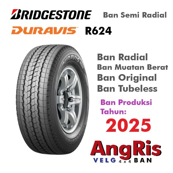 Jual Bridgestone Duravis R624 185 R14 Ban Ring 14 Radial Tubeless Bisa ...