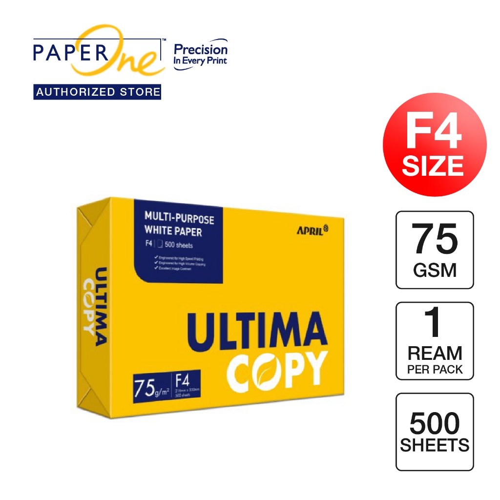 Jual Ultima F4 75gr Copier 1 Rim (500 lembar) Kertas HVS | Shopee Indonesia