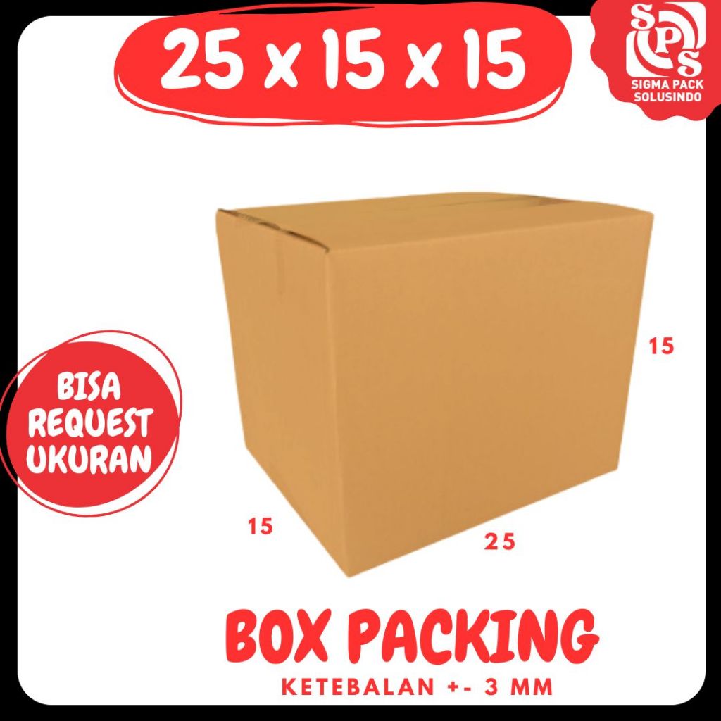 Jual Box 25x15x15 Packing Karton /Kardus Packing/paking/Box Normal ...