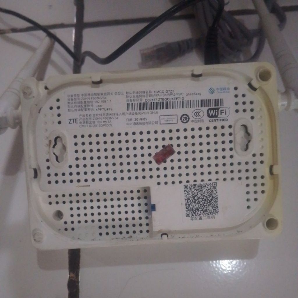 Jual Router ZTE ZXHN F663NV3a, Garansi nyala normal, foto sesuai ...