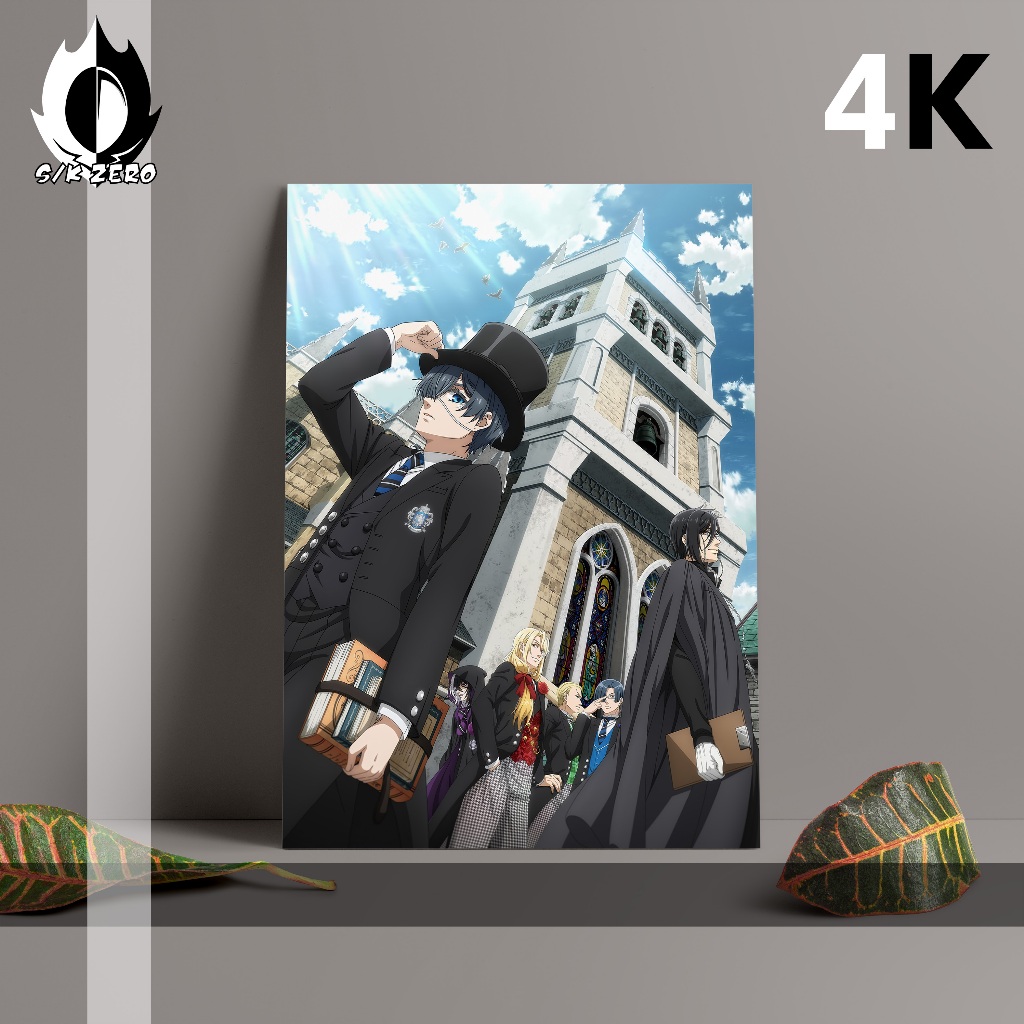 Jual Poster size A3 Anime Paling Lengkap - Black Buttler (4K)(bisa ...