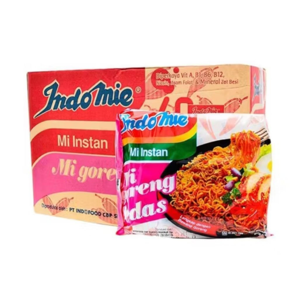 Jual INDOMIE MIe GORENG PEDAS isi ½ kardus 20 pcs & 1 kardus 40 pcs ...